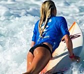 pic for Hot girl surfing 